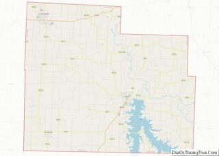 Map of Cedar County, Missouri