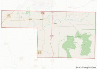 Map of Christian County, Missouri