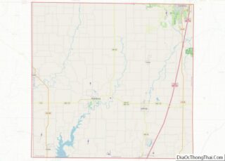 Map of Clinton County, Missouri