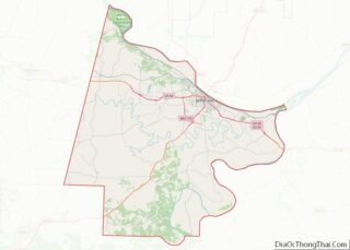 Map of Cole County, Missouri