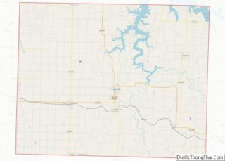 Map of Dade County, Missouri