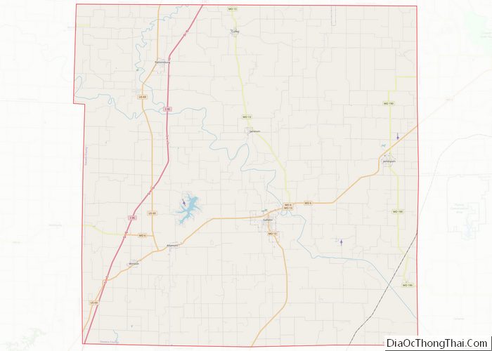 Map of Daviess County