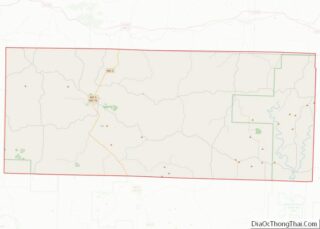 Map of Douglas County, Missouri