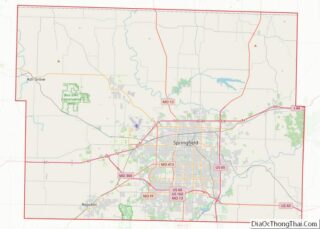 Map of Greene County, Missouri