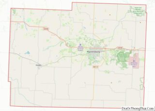 Map of Johnson County, Missouri