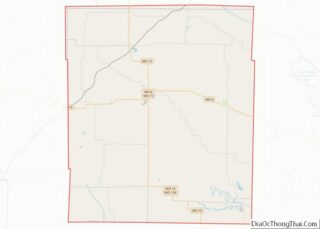 Map of Knox County, Missouri