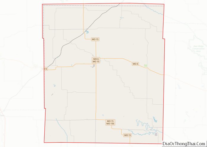 Map of Knox County, Missouri - Thong Thai Real