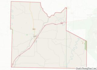 Map of Laclede County, Missouri