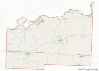 Map of Lafayette County, Missouri