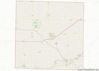 Map of Lawrence County, Missouri