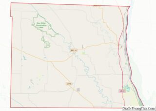 Map of Lewis County, Missouri