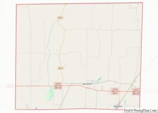 Map of Linn County, Missouri