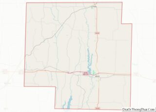 Map of Macon County, Missouri