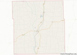 Map of Mercer County, Missouri