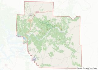 Map of Miller County, Missouri