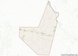 Map of Moniteau County, Missouri