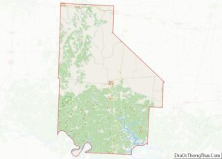 Map of Morgan County, Missouri