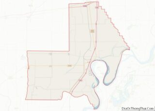 Map of New Madrid County, Missouri