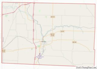 Map of Newton County, Missouri