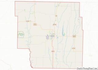 Map of Nodaway County, Missouri