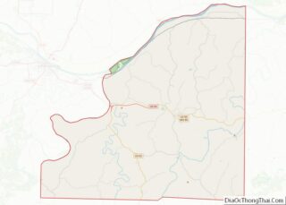 Map of Osage County, Missouri