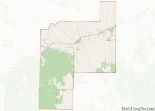 Map of Phelps County, Missouri