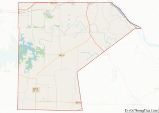 Map of Ralls County, Missouri