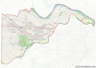 Map of St. Charles County, Missouri