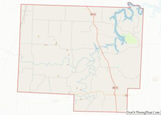 Map of St. Clair County, Missouri