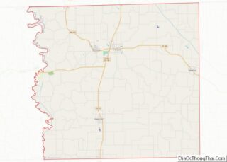 Map of Schuyler County, Missouri