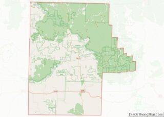 Map of Shannon County, Missouri