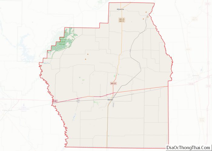 Map of Stoddard County