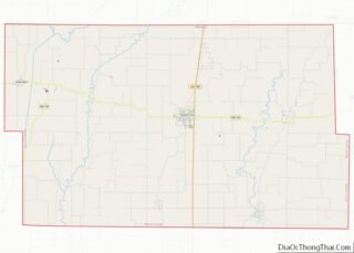 Map of Worth County, Missouri