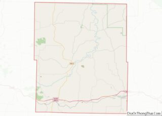 Map of Wright County, Missouri