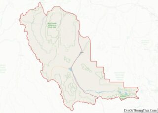 Map of Beaverhead County, Montana