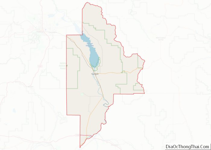 Map of Broadwater County