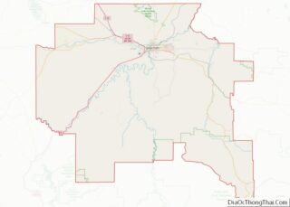 Map of Cascade County, Montana