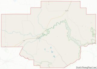 Map of Chouteau County, Montana