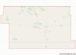 Map of Daniels County, Montana