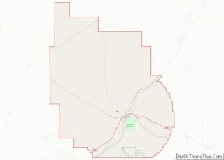 Map of Dawson County, Montana