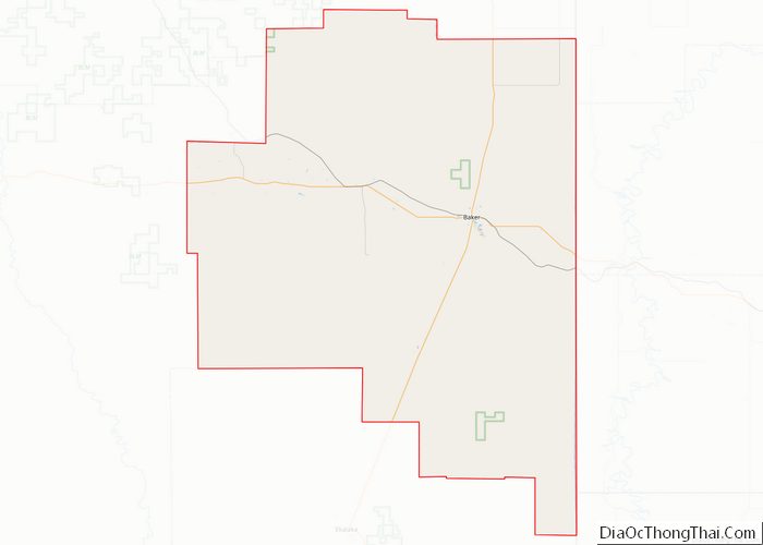 Map of Fallon County