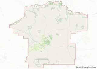 Map of Fergus County, Montana