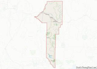 Map of Gallatin County, Montana