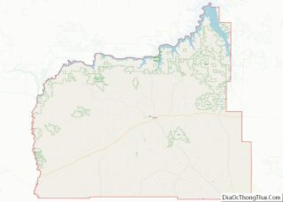 Map of Garfield County, Montana