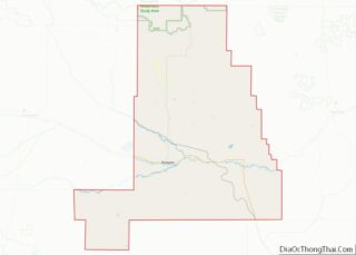 Map of Golden Valley County, Montana