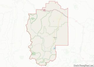 Map of Granite County, Montana