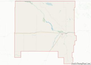 Map of Hill County, Montana