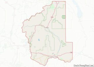 Map of Jefferson County, Montana