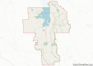 Map of Lake County, Montana