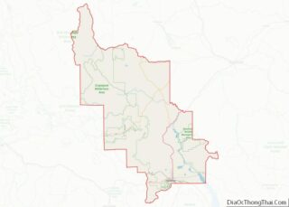 Map of Lewis and Clark County, Montana